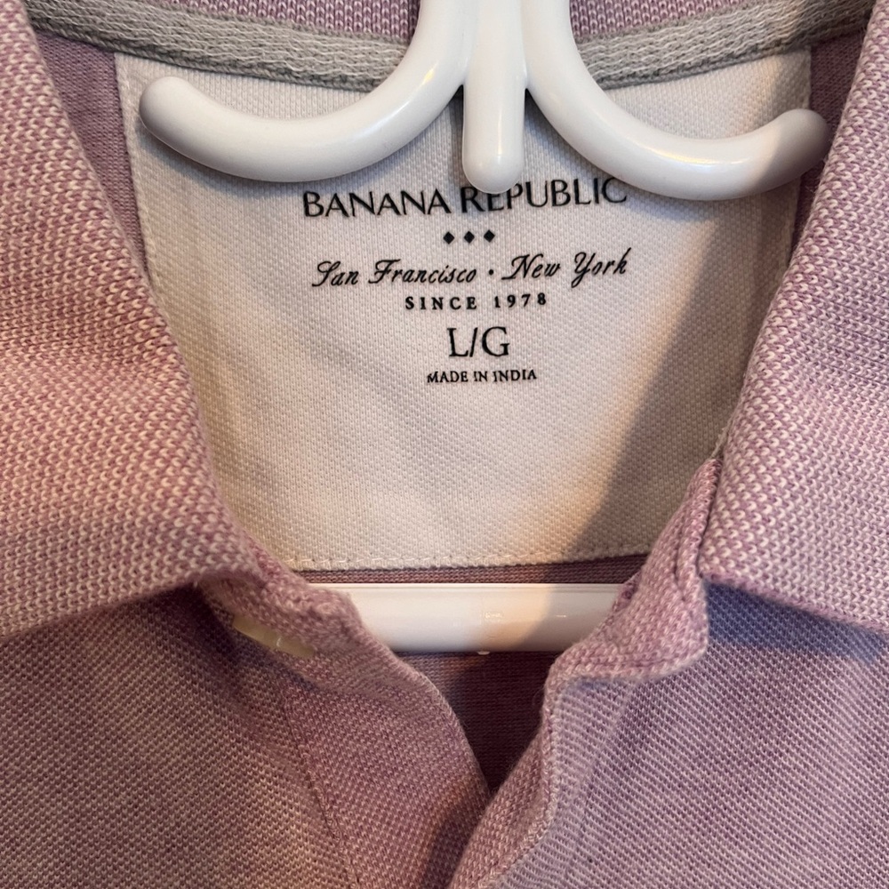 Banana Republic Large Purple polo - Picture 2 of 2